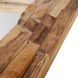 vidaXL Teck Miroir Décoratif Miroir Mural Miroir de Douche Miroir de Salon Salle de Séjour Chambre à Coucher Maison Intérieur 120x60 cm Rectangulaire