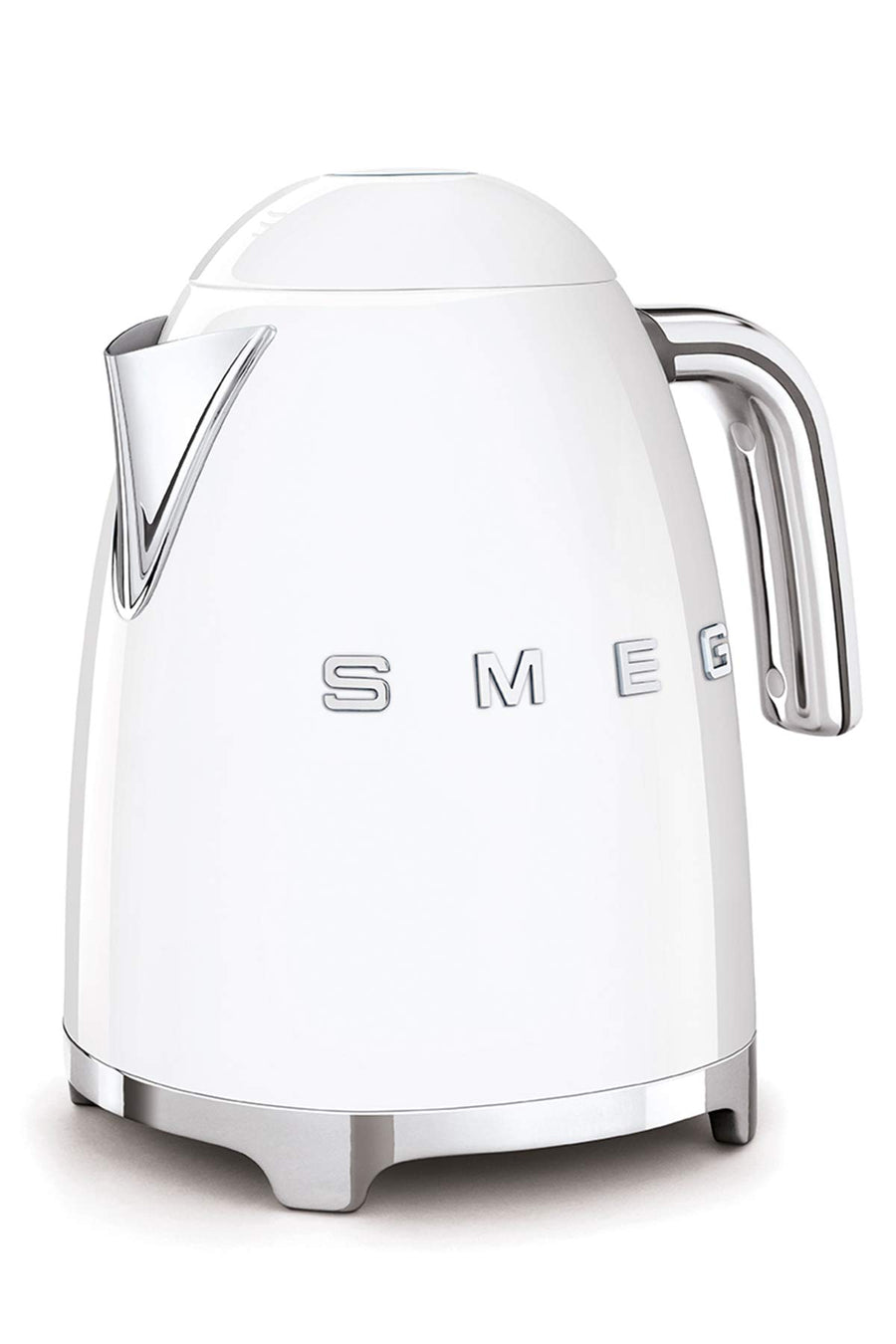 Smeg, Bouilloire Électrique KLF03WHEU 1,7 L, Filtre Anticalcaire Lavable, Arrêt Automatique de Sécurité, Indicateur de Niveau d'Eau, Base Antidérapante, Range Cordon, Puissance 2400W, Blanc