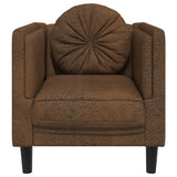 Fauteuil avec Coussin Marron Velours,Fauteuil Velours Confortable et Moderne pour Salon et Chambre Canapés et divans, Salon