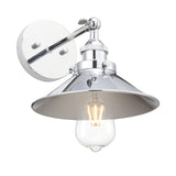 Pathson Applique Murale Industrielle Lampe de Plafond de Style Edison Métal Plafonnier Rétro avec Rotation à 180 Degrés, 20cm