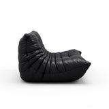 Togo Pouf poire haut de gamme non compressé pour adultes, canapé de sol en mousse à mémoire de forme avec tissu doux, fauteuil de salon confortable pour salon, chambre à coucher, appartement, cuir