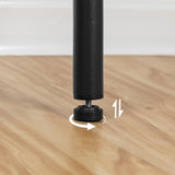 HOOBRO Lot de 2 Tabourets de Bar, Tabouret de Petit-déjeuner rembourrés en PU, Chaises Hautes avec Repose-Pieds, Facile à Assembler et à Nettoyer, pour Cuisine, Restaurant, Café, Noir EBB30BY01