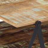 vidaXL Table Basse Bois de Récupération Massif Table d'Appoint Table de Canapé Table de Salon Etagère de Rangement Salle de Séjour Maison