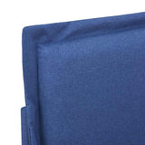 WSJHUHK Meubles, lits et accessoires, lits et cadres de lit, cadre de lit sans matelas, tissu bleu, 150 x 200 cm, King Size