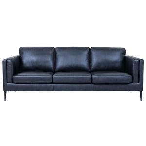 Furnhouse Valence Canapés, Bois d'ingénierie, Noir, 88x220x83