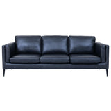 Furnhouse Valence Canapés, Bois d'ingénierie, Noir, 88x220x83