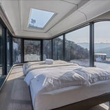 Petite maison préfabriquée avec 2 chambres spacieuses + douche de luxe salle de bain + espace cuisine (6 m)