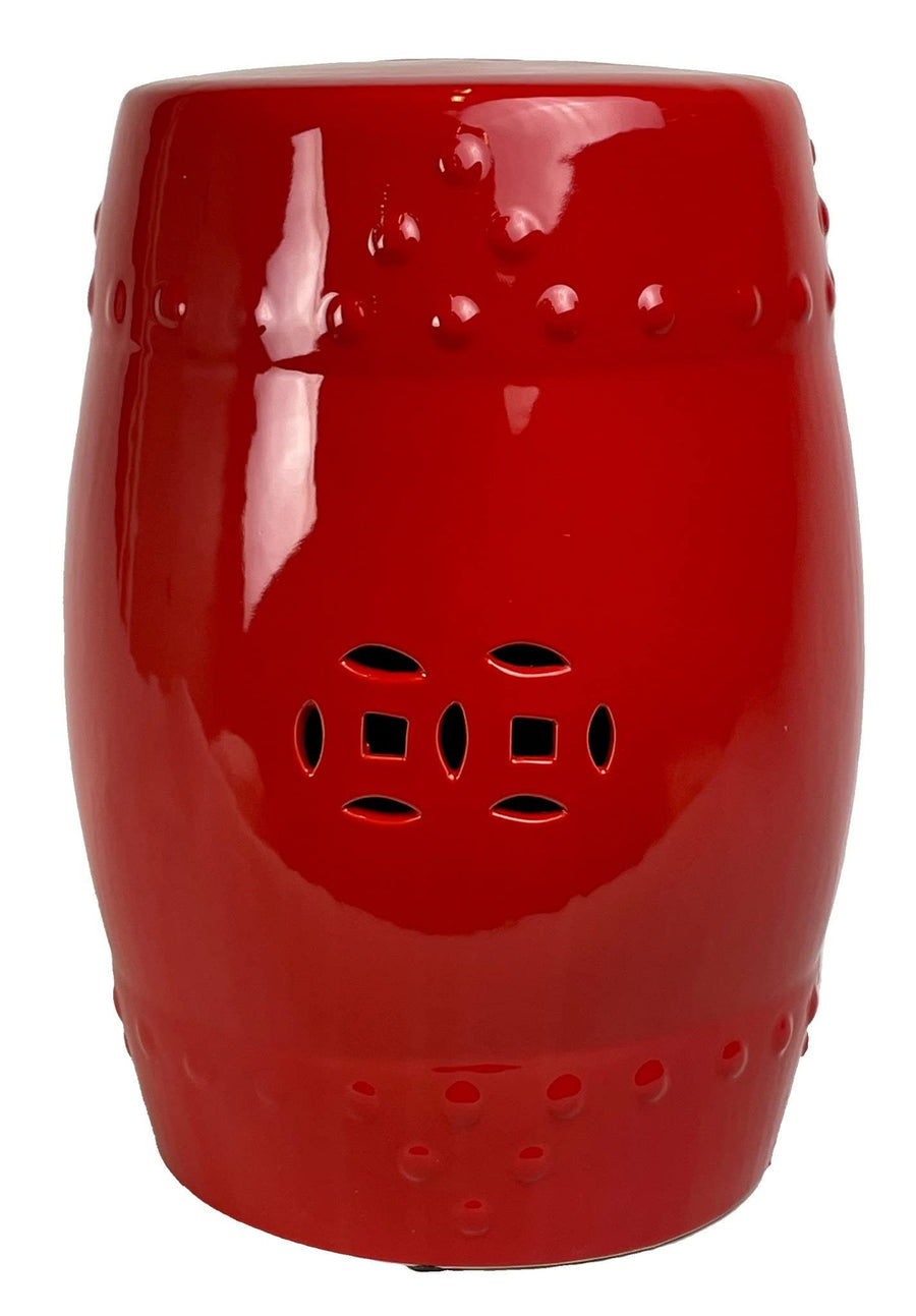 Fine Asianliving Tabouret Céramique D33xH46cm Porcelaine Fait Main Scarlet Rouge Tabouret Chinois de Jardin Table d Fine Asianliving Tabouret Céramique D33xH46cm Porcelaine Fait Main Scarlet Rouge Tabouret Chinois de Jardin Table d'appoint en céramique Chinois Porcelaine Tabouret Oriental