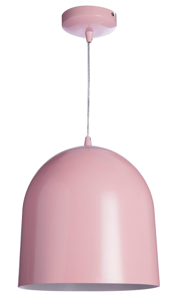 Luminaire Loft color, suspension métal, 60 W, rose, ø 30 x H 30 cm