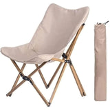 ZUMAHA Chaise de Camping en Tissu Oxford Polyester 600D, Chaise de Plage avec Support en Acier à Texture en Bois, Chaise Pliante détachable