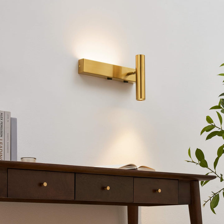KOSILUM - Applique laiton tête de lit liseuse droite - Lodvi - DROITE - Lumière Blanc Chaud Eclairage Salon Chambre Cuisine Couloir - - 1718 lm - LED intégrée - IP20 KOSILUM - Applique laiton tête de lit liseuse droite - Lodvi - DROITE - Lumière Blanc Chaud Eclairage Salon Chambre Cuisine Couloir - - 1718 lm - LED intégrée - IP20