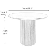 Table de salle à manger ronde en bois de pin, base de piédestal, table de cuisine, table de loisirs, meubles de restaurant, décoration élégante de salle à manger, design en bois durable
