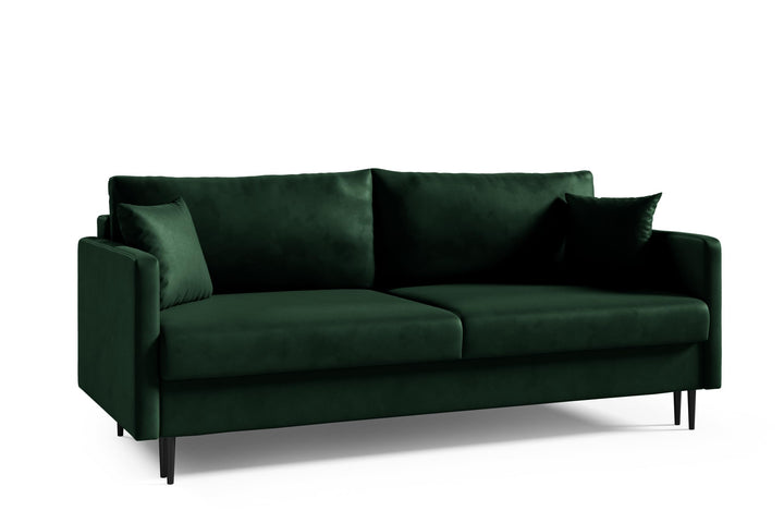 LIKMA Canapé 3 Places Mara 209 cm avec Fonction Lit et Coffre de Rangement, Canapé-Lit en Velours Vert Bouteille Fresh 13, Sofa Convertible Moderne, Couchage d LIKMA Canapé 3 Places Mara 209 cm avec Fonction Lit et Coffre de Rangement, Canapé-Lit en Velours Vert Bouteille Fresh 13, Sofa Convertible Moderne, Couchage d'Appoint, Banquette