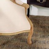 Robin des bois - Alexandre : Fauteuil bergère en Bois Massif et Lin Naturel Lin