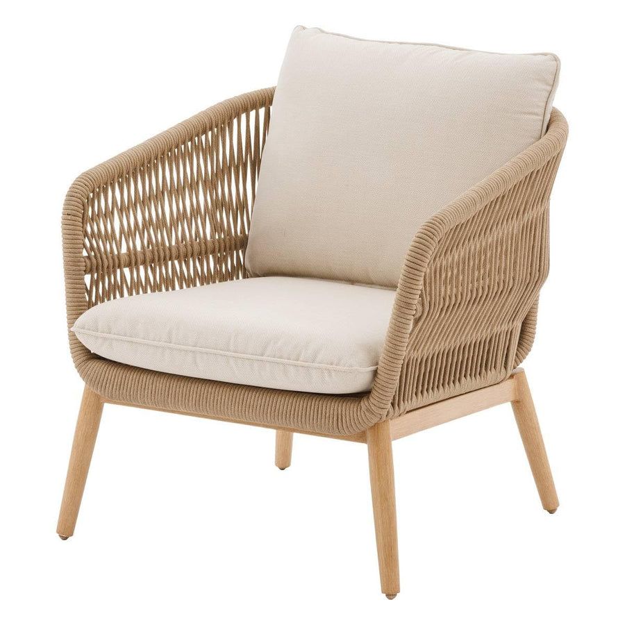 Hespéride - Fauteuil de Salon de Jardin Orissa Taupe Polyester et Acier
