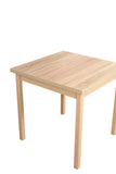 LeafDesign Petite table à manger, idéale pour les petits espaces, moderne, table familiale, pour 4 personnes, fabriquée en UE, max. 22,9 cm (80 x 80 x 78)