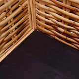 vidaXL Canapé à 3 Places Rotin Naturel