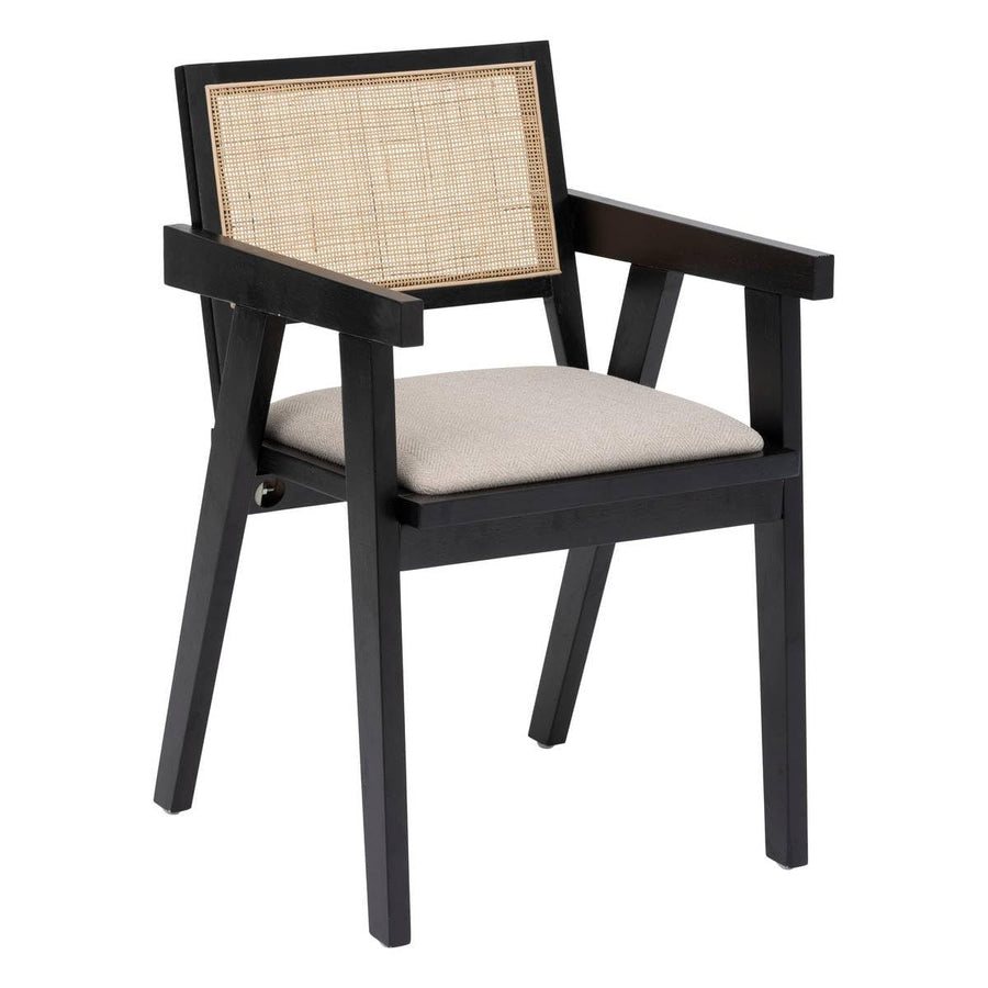 Atmosphera - Fauteuil de Table kolia Noir
