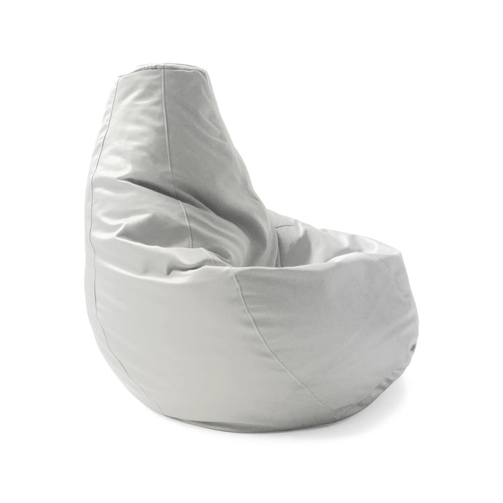 Talamo Italia - Pouf Annachiara, Pouf en cuir écologique, 100% Made in Italy, Blanc, 70x70h110 cm Talamo Italia - Pouf Annachiara, Pouf en cuir écologique, 100% Made in Italy, Blanc, 70x70h110 cm