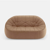 Canapé contemporain rembourré en tissu bouclette, assise profonde rembourrée en peluche, canapé nuage 3 places, canapé minimaliste, pour espace de vie primaire, appartement, salon, gris cassé, 165 x