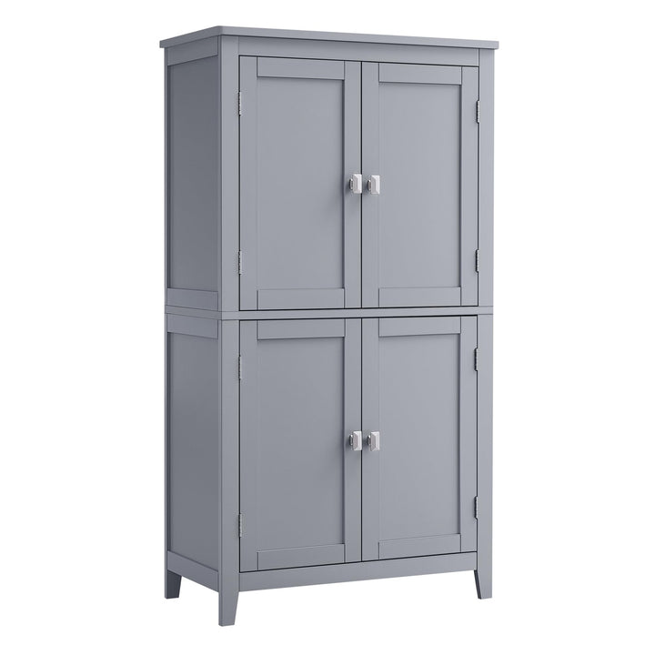 VASAGLE Meuble de Salle de Bain, Armoire de Rangement, 4 Portes