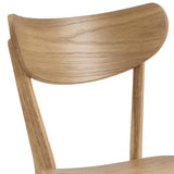 AC Design Furniture Roxanne Chaise de Salle à Manger, Bois, chêne, H: 79,5 x B: 45 x T: 55 cm, Beige