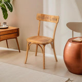 Biscottini Chaise Thonet Vintage L48xPR55xH88 - Salle à Manger en Bois - Cuisine Shabby Chic - Bureau - Meubles de Cuisine