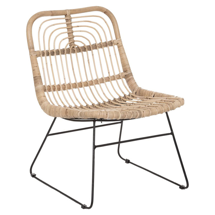 Fauteuil Parsa - rotin et métal - Atmosphera créateur d'intérieur