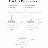 UIOPPOI Lampe Suspendue PH5 avec Douille Compatible E27 pour éclairage Moderne, Lustre en Aluminium de Style Nordique pour décoration de Maison et de Restaurant, 40 cm, Bleu