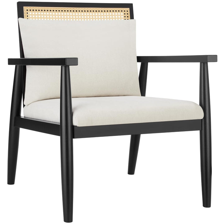 TecTake® Fauteuil Relax Fauteuil Salon Confortable en Bois Massif & Cannage, avec Coussins & Accoudoirs pour Salle à Manger, Salon, Chambre, Chaise Bureau, Allaitement, TV TecTake® Fauteuil Relax Fauteuil Salon Confortable en Bois Massif & Cannage, avec Coussins & Accoudoirs pour Salle à Manger, Salon, Chambre, Chaise Bureau, Allaitement, TV