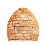 CHUNGYANG Suspension en Rotin Naturel ， Lampe d'art en Bambou Naturel Rotin Art Suspendu Plafonnier Abat-Jour, Lustre Abat-Jour Fait Main pour Lanterne D'îlot De Cuisine