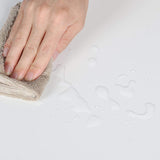 Yaheetech Bureau Informatique en Bois MDF Poste de Travail Table d'Ordinateur avec 4 Tiroirs et Étagère Amovible pour Casiers Coiffeuse Chambre Salon Bibliothèque 106 × 53 × 90 cm Blanc