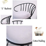 J-HOME Tabouret de bar Tabourets modernes chaise avec dossier repose-pieds tabouret tabouret rembourré chaises de salle à manger pour la cuisine | Pub | Pieds en métal pour tabouret de bar industriel