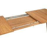 Table à Manger Extensible Digha - L.200-250 - Naturel - Bois - Atmosphera créateur d'intérieur