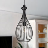 LEDKIA LIGHTING Suspension Métal Penny Noir