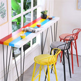 J-HOME Tabouret de bar Tabourets modernes chaise avec dossier repose-pieds tabouret tabouret rembourré chaises de salle à manger pour la cuisine | Pub | Pieds en métal pour tabouret de bar industriel