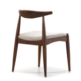 VS Venta-stock Pack 2 chaises Corzo Color Noyer, Bois Massif, 52,5 cm (Longueur) 50 cm (Profondeur) 74,5 cm (Hauteur)