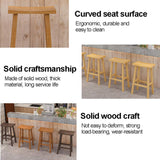 MANG Tabouret De Bar en Bois Massif Tabourets De Comptoir sans Dossier Tabourets De Cuisine À Siège en Selle Industriel Chaise Haute Tabouret De Cuisine