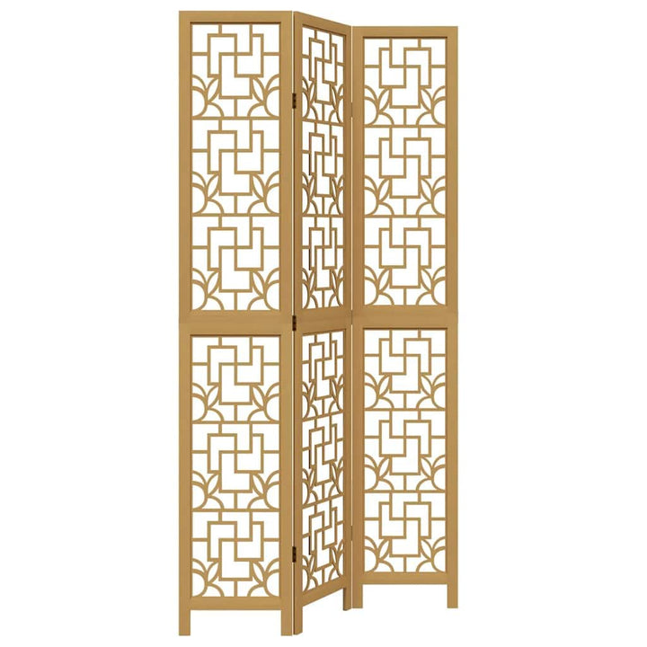 Cloison Amovible sans Percage, Cloison de séparation 3 Panneaux Marron Bois Paulownia Massif, Room Divider pour Chambre, Salon, Bureau Cloison Amovible sans Percage, Cloison de séparation 3 Panneaux Marron Bois Paulownia Massif, Room Divider pour Chambre, Salon, Bureau