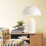 Lampe Champignon Moderne LED Lampe de Chevet Lampea Poser Protection Yeux Bureau Chambre Salon Hôtel Métallique 28x40CM,White