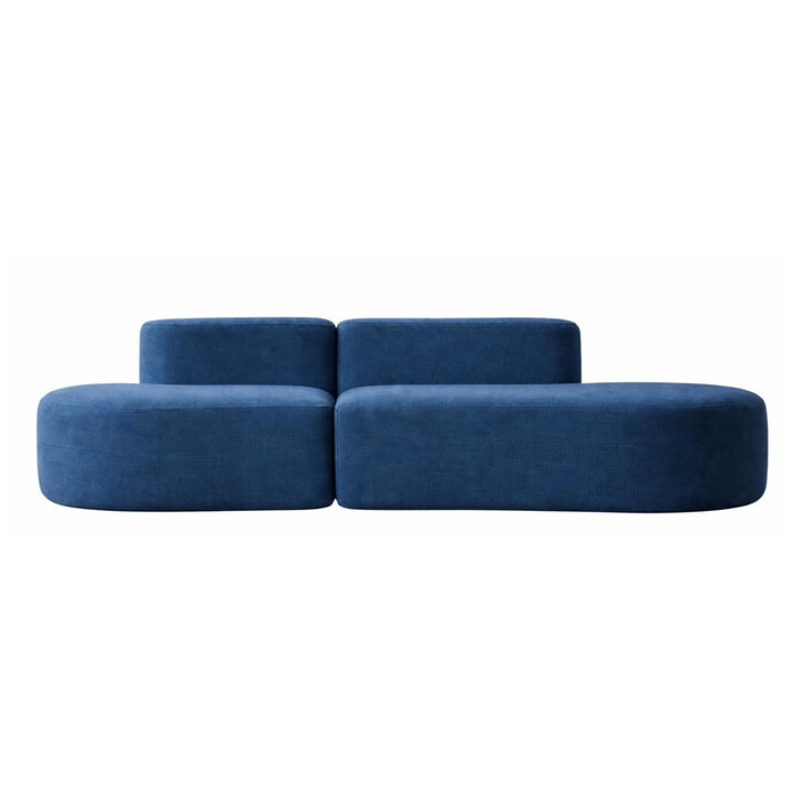 Générique Canapé Modulable en Tissu Compressé, Bleu, 240x102x62cm, Design Artistique Moderne avec Mousse Une Pièce Haute Résilience Générique Canapé Modulable en Tissu Compressé, Bleu, 240x102x62cm, Design Artistique Moderne avec Mousse Une Pièce Haute Résilience
