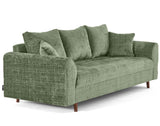 Lisa Design Rune - canapé Droit 3 Places en Velours texturé
