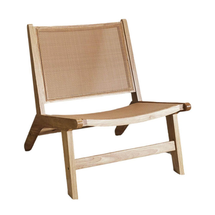 AltoBuy Maya - Fauteuil Bas Effet Bois et Façades Rotin AltoBuy Maya - Fauteuil Bas Effet Bois et Façades Rotin