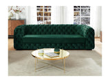 Vente-unique - Canapé 3 Places Chesterfield Stanley - Velours Vert Sapin