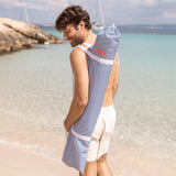 Flamingueo Grand Parasol, Plage, Piscine, Jardin Extérieur, Hauteur et Orientation Réglables, Protection UPF 50+, Polyester, Sac de Transport, 210 x 180 cm
