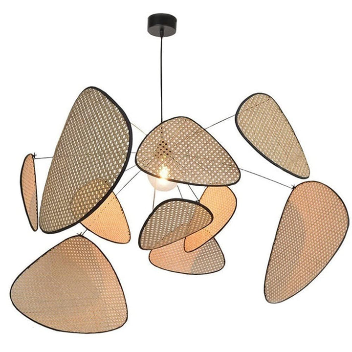 LJYKBFL Suspension Boho, Lustre en rotin, 10 Feuilles de Ferme tissées à la Main, luminaire Suspendu rétro au Plafond, Lustre Suspendu pour Salon, Chambre à Coucher, Salle à Manger, Cuisine LJYKBFL Suspension Boho, Lustre en rotin, 10 Feuilles de Ferme tissées à la Main, luminaire Suspendu rétro au Plafond, Lustre Suspendu pour Salon, Chambre à Coucher, Salle à Manger, Cuisine
