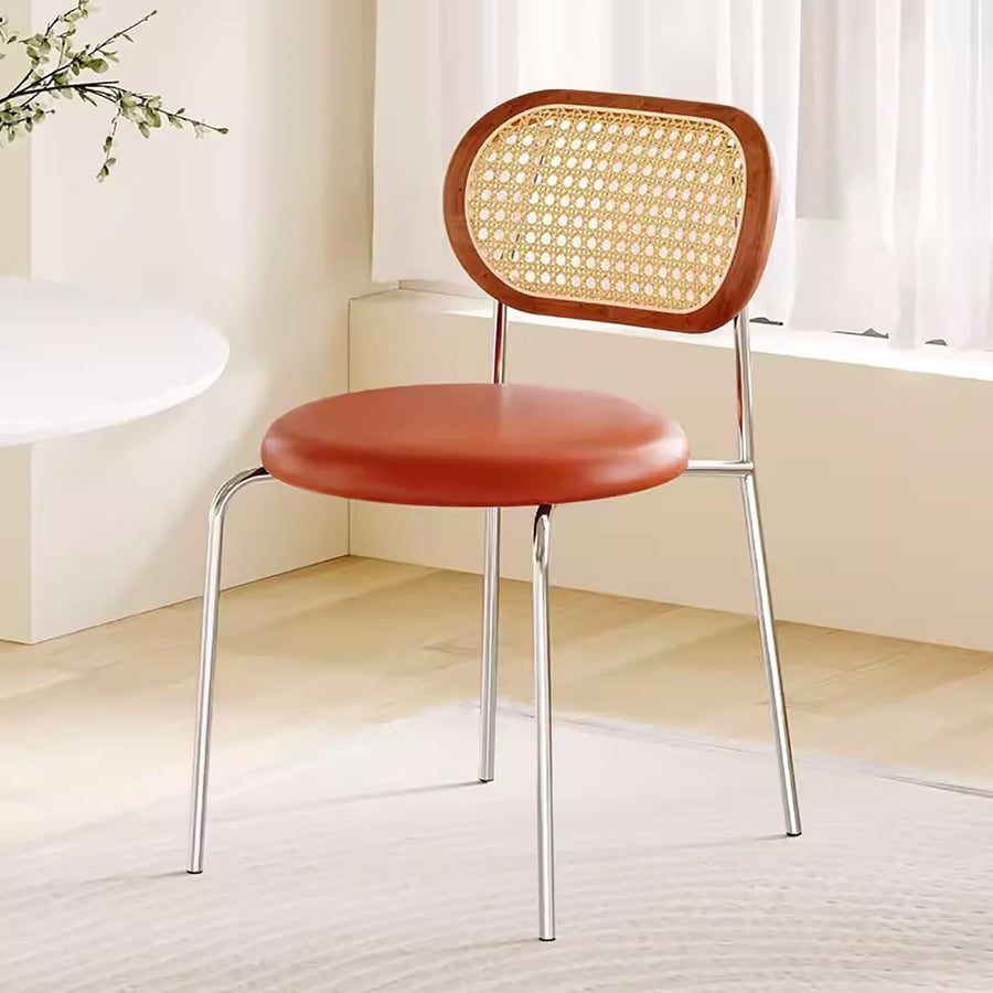 ZXTRYBHD Chaises Salle Manger en Rotin, Chaise Table a Manger Rembourrée avec Dossier en Canne et Pieds en Métal, Chaise Rotin pour Restaurant, Café, Bar (Color : Orange) ZXTRYBHD Chaises Salle Manger en Rotin, Chaise Table a Manger Rembourrée avec Dossier en Canne et Pieds en Métal, Chaise Rotin pour Restaurant, Café, Bar (Color : Orange)