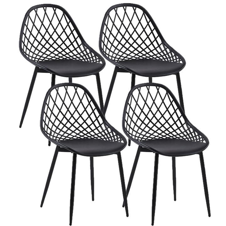 buybyroom chaises Salle Manger Lot de 4 Chaise scandinave avec Pieds en métal Chaise Salon Cuisine Confortable Chaise Salle a Manger, Noir buybyroom chaises Salle Manger Lot de 4 Chaise scandinave avec Pieds en métal Chaise Salon Cuisine Confortable Chaise Salle a Manger, Noir