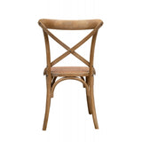 Biscottini 2 Chaise Salle a Manger Bois 86x42x46 cm - Chaise rotin Salle à Manger et Chaise de Cuisine - Chaise bistrot Bois - Chaise Bois bistrot