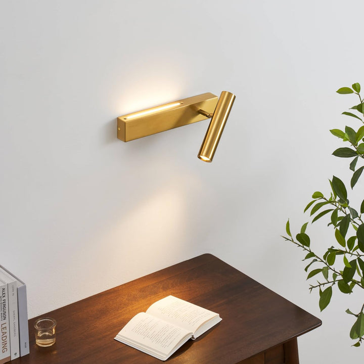 KOSILUM - Applique laiton tête de lit liseuse droite - Lodvi - DROITE - Lumière Blanc Chaud Eclairage Salon Chambre Cuisine Couloir - - 1718 lm - LED intégrée - IP20 KOSILUM - Applique laiton tête de lit liseuse droite - Lodvi - DROITE - Lumière Blanc Chaud Eclairage Salon Chambre Cuisine Couloir - - 1718 lm - LED intégrée - IP20